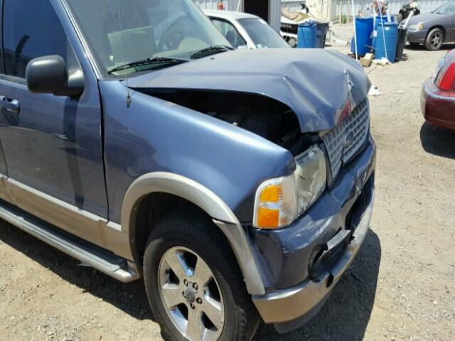 1FMZU64W24UB74613 - 2004 FORD EXPLORER E BLUE photo 9