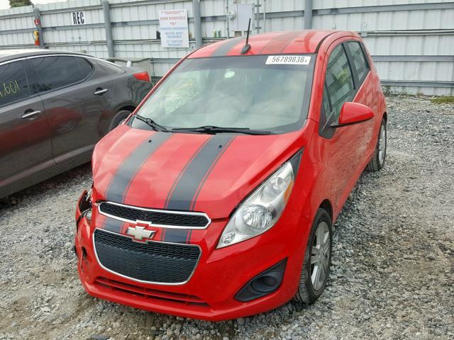 KL8CB6S93DC543037 - 2013 CHEVROLET SPARK LS RED photo 2