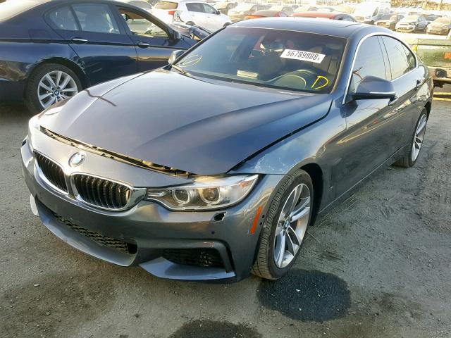 WBA4J1C54JBG77540 - 2018 BMW 430I GRAN GRAY photo 2