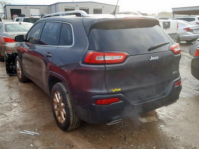 1C4PJLCS2FW531538 - 2015 JEEP CHEROKEE L GRAY photo 3