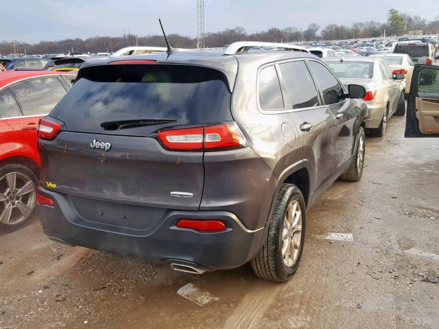 1C4PJLCS2FW531538 - 2015 JEEP CHEROKEE L GRAY photo 4