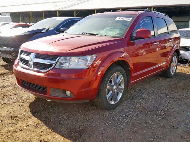 3D4PG6FV9AT120399 - 2010 DODGE JOURNEY R/ RED photo 2