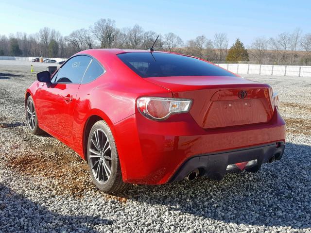 JF1ZNAA17D2705657 - 2013 TOYOTA SCION FR-S RED photo 3