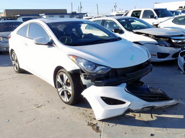 KMHDH6AE3DU017411 - 2013 HYUNDAI ELANTRA CO WHITE photo 1