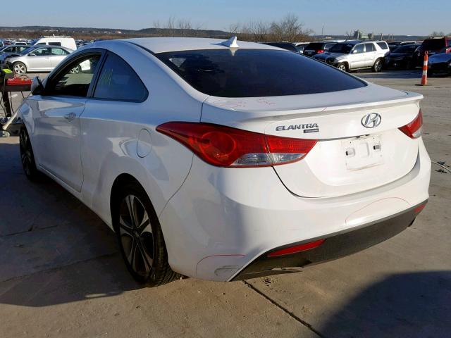 KMHDH6AE3DU017411 - 2013 HYUNDAI ELANTRA CO WHITE photo 3