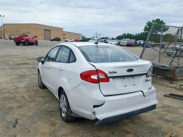 3FADP4AJXDM142134 - 2013 FORD FIESTA S WHITE photo 3