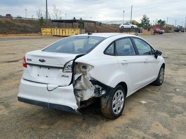 3FADP4AJXDM142134 - 2013 FORD FIESTA S WHITE photo 4