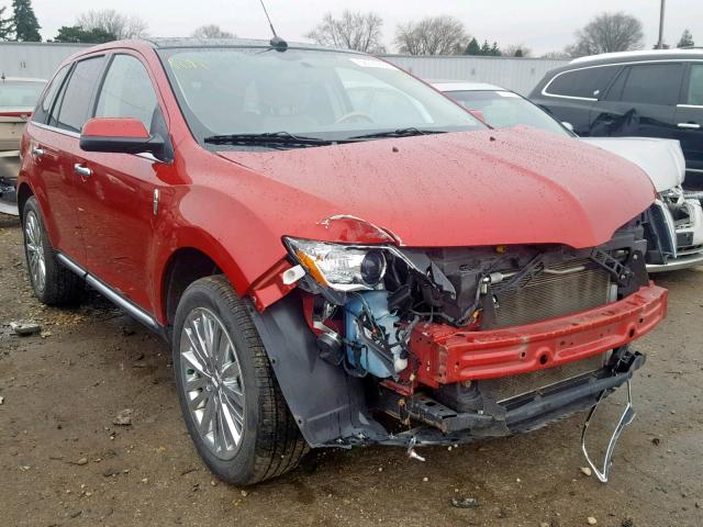 2LMDJ8JK6BBJ22618 - 2011 LINCOLN MKX RED photo 1