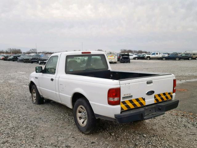 1FTYR10D98PB01624 - 2008 FORD RANGER WHITE photo 3