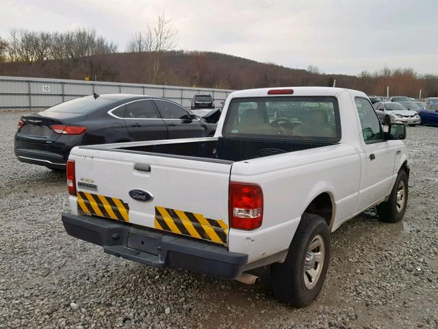 1FTYR10D98PB01624 - 2008 FORD RANGER WHITE photo 4