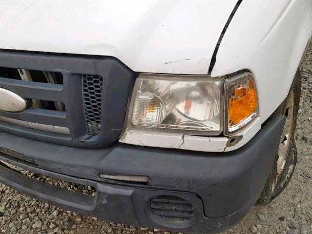 1FTYR10D98PB01624 - 2008 FORD RANGER WHITE photo 9