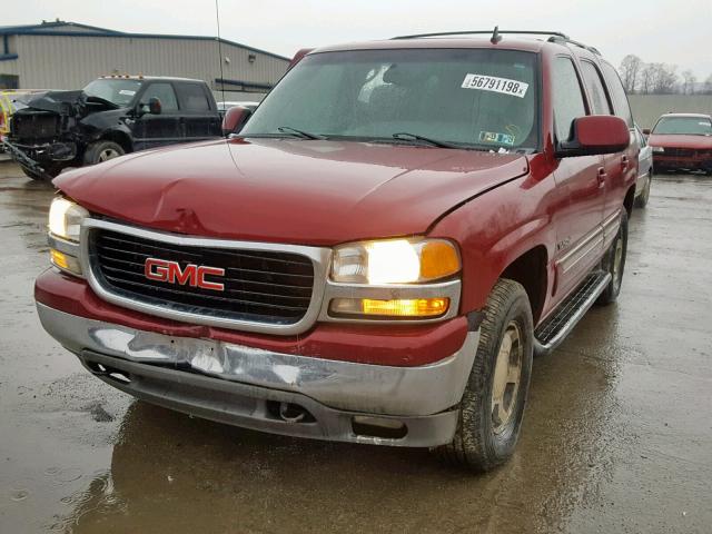 1GKEK13T76R103422 - 2006 GMC YUKON BURGUNDY photo 2