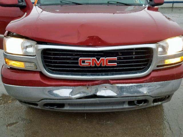 1GKEK13T76R103422 - 2006 GMC YUKON BURGUNDY photo 9