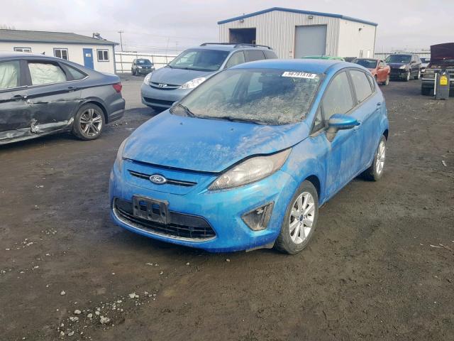 3FADP4EJ8CM140939 - 2012 FORD FIESTA SE BLUE photo 2