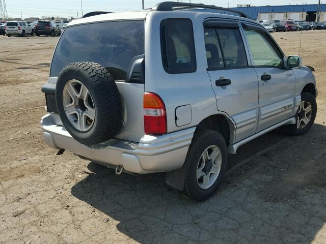 2CNBJ634036908124 - 2003 CHEVROLET TRACKER LT SILVER photo 4