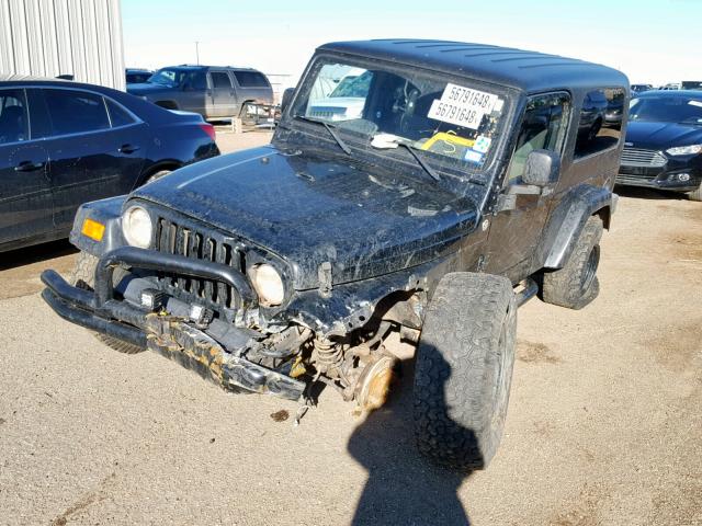 1J4FA44S15P341426 - 2005 JEEP WRANGLER / BLACK photo 2