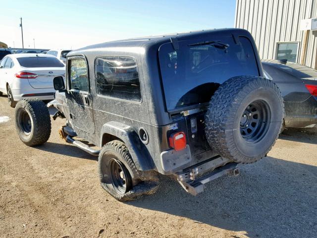 1J4FA44S15P341426 - 2005 JEEP WRANGLER / BLACK photo 3