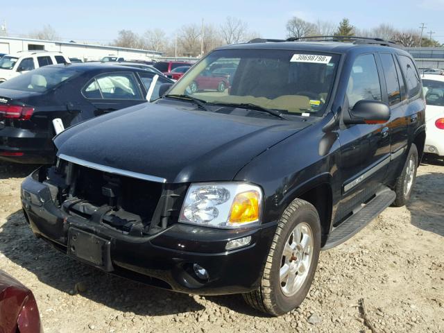 1GKDT13S922339556 - 2002 GMC ENVOY BLACK photo 2