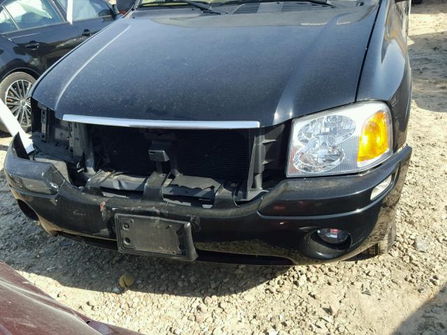 1GKDT13S922339556 - 2002 GMC ENVOY BLACK photo 9