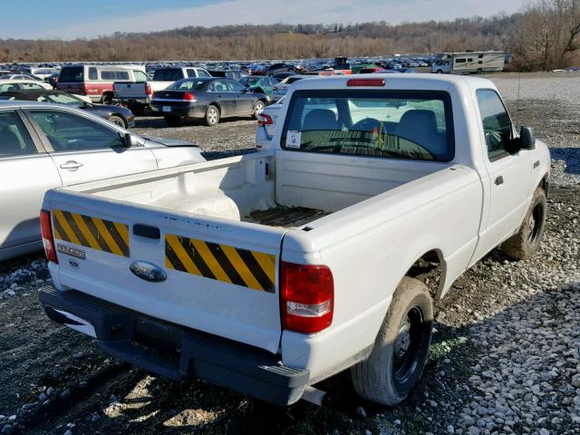 1FTYR10D76PA34129 - 2006 FORD RANGER WHITE photo 4