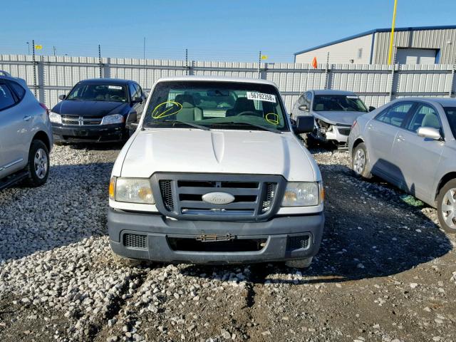 1FTYR10D76PA34129 - 2006 FORD RANGER WHITE photo 9