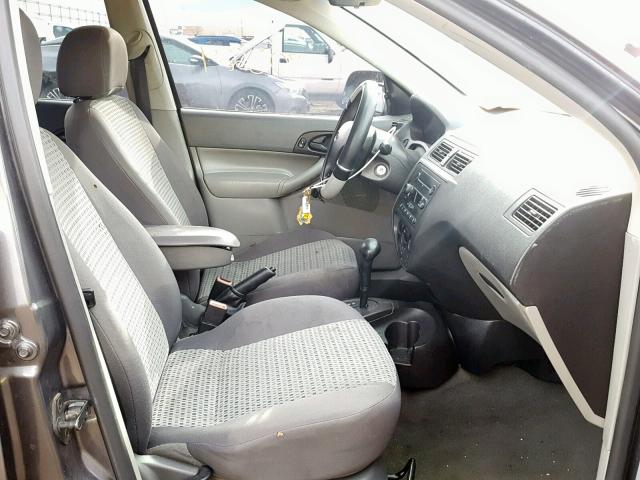 1FAFP34N67W244360 - 2007 FORD FOCUS ZX4 GRAY photo 5