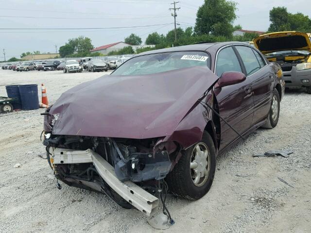 1G4HP52KX34132749 - 2003 BUICK LESABRE CU BURGUNDY photo 2