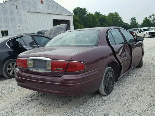 1G4HP52KX34132749 - 2003 BUICK LESABRE CU BURGUNDY photo 4