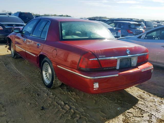 2MEFM75W2YX694190 - 2000 MERCURY GRAND MARQ BURGUNDY photo 3