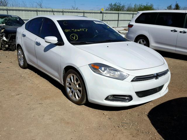 1C3CDFCH7DD316147 - 2013 DODGE DART LIMIT WHITE photo 1