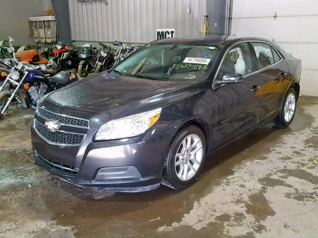 1G11C5SAXDF290970 - 2013 CHEVROLET MALIBU 1LT BLACK photo 2