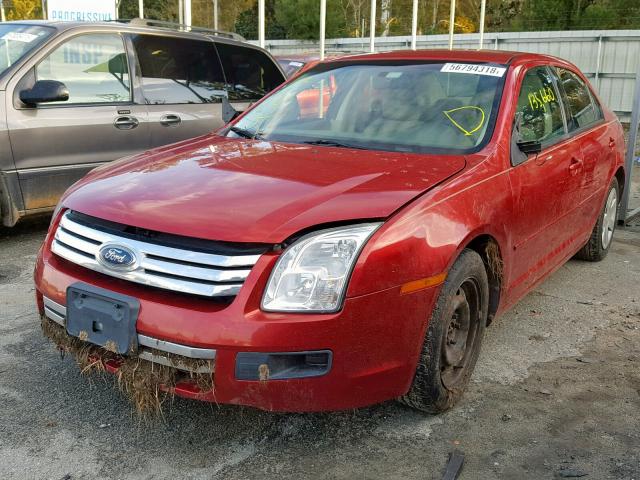 3FAHP06Z99R205324 - 2009 FORD FUSION S RED photo 2