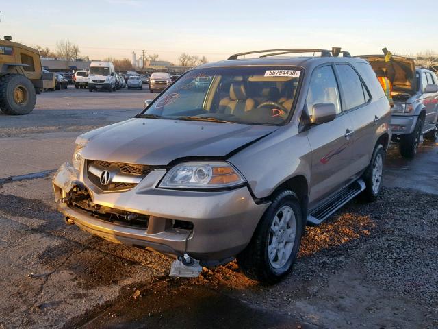 2HNYD18825H523895 - 2005 ACURA MDX TOURIN GOLD photo 2