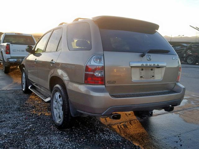 2HNYD18825H523895 - 2005 ACURA MDX TOURIN GOLD photo 3