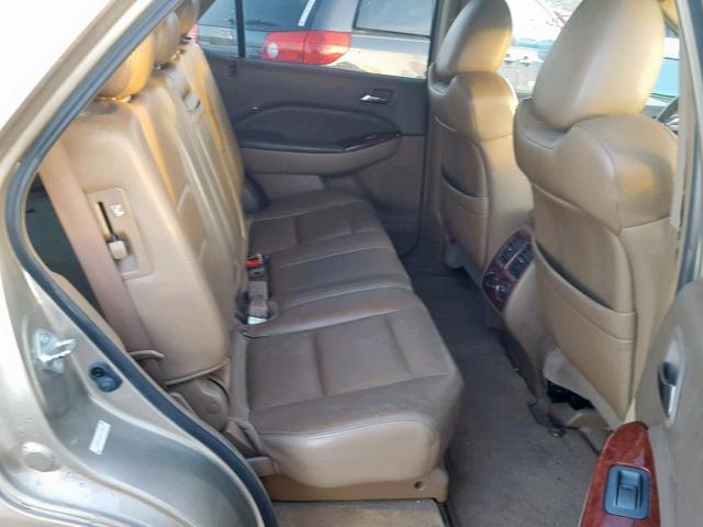 2HNYD18825H523895 - 2005 ACURA MDX TOURIN GOLD photo 6