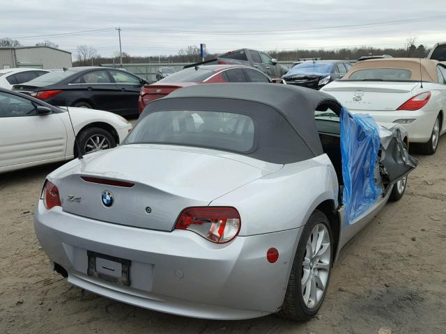 4USBU33567LW70323 - 2007 BMW Z4 3.0 SILVER photo 4