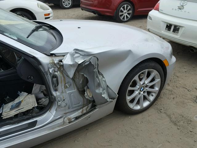 4USBU33567LW70323 - 2007 BMW Z4 3.0 SILVER photo 9