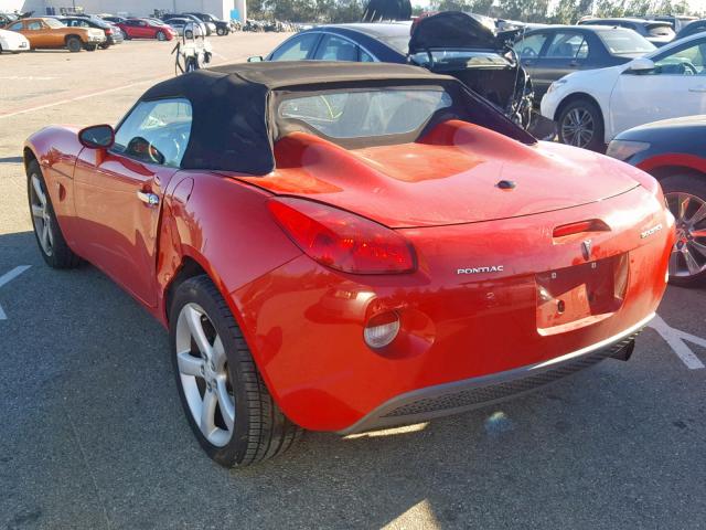 1G2MB35B36Y114581 - 2006 PONTIAC SOLSTICE RED photo 3