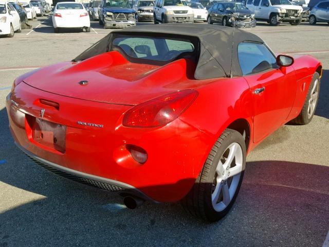 1G2MB35B36Y114581 - 2006 PONTIAC SOLSTICE RED photo 4