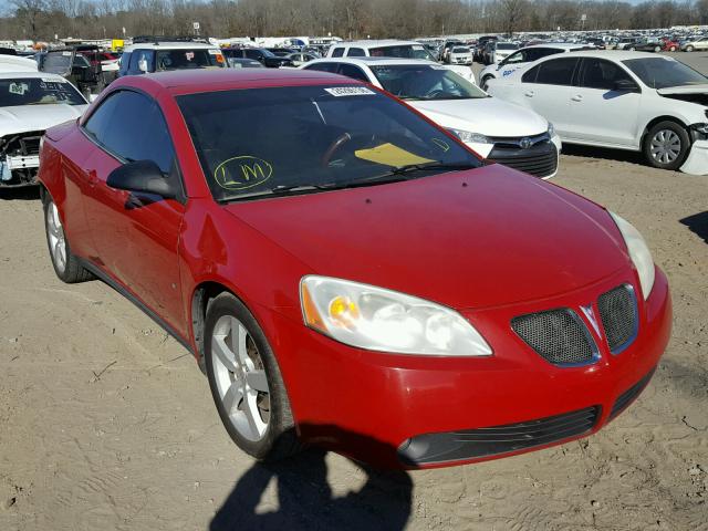 1G2ZH36N174135287 - 2007 PONTIAC G6 GT RED photo 1