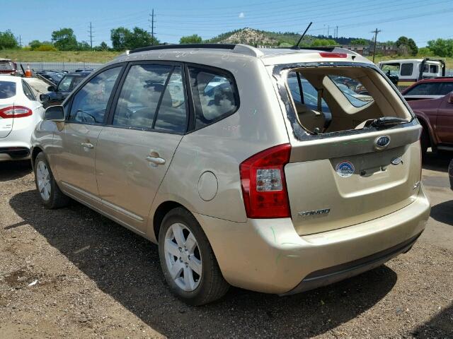 KNAFG526X77110315 - 2007 KIA RONDO LX GOLD photo 3