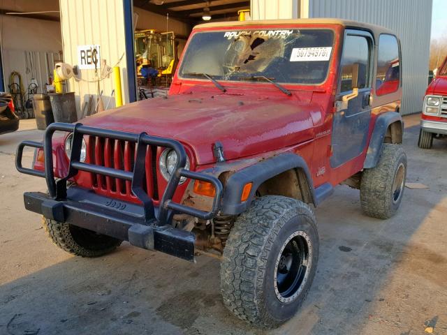 1J4FY29P8XP400124 - 1999 JEEP WRANGLER / RED photo 2