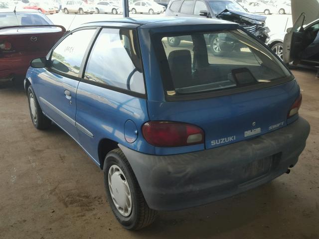 2S2AB21H216601021 - 2001 SUZUKI SWIFT BASE BLUE photo 3