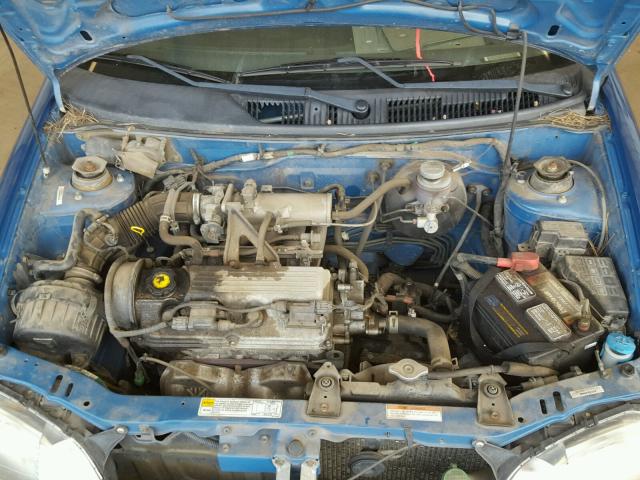 2S2AB21H216601021 - 2001 SUZUKI SWIFT BASE BLUE photo 7