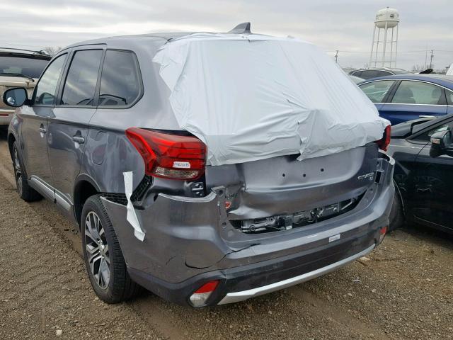 JA4AZ3A39HZ019166 - 2017 MITSUBISHI OUTLANDER GRAY photo 3