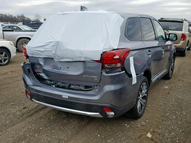 JA4AZ3A39HZ019166 - 2017 MITSUBISHI OUTLANDER GRAY photo 4