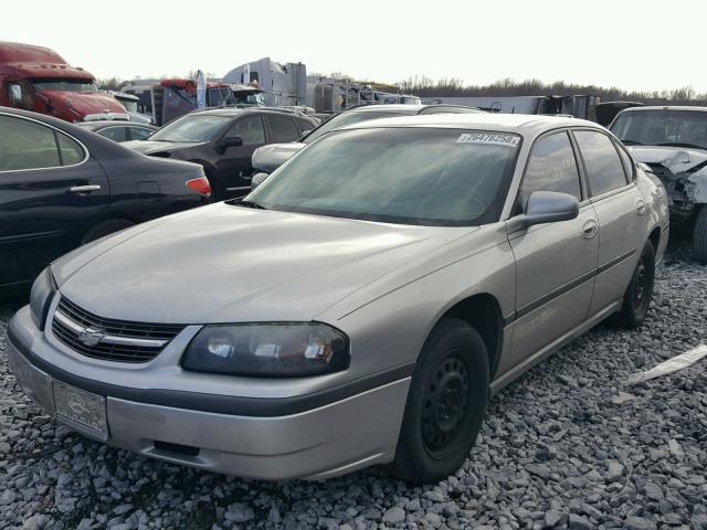 2G1WF52E359227008 - 2005 CHEVROLET IMPALA SILVER photo 2