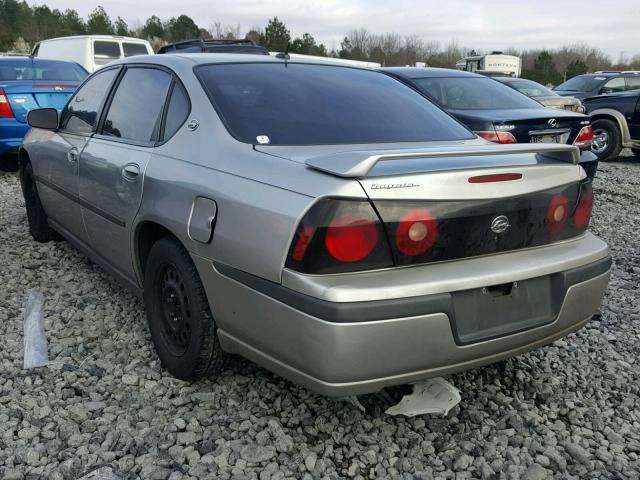 2G1WF52E359227008 - 2005 CHEVROLET IMPALA SILVER photo 3