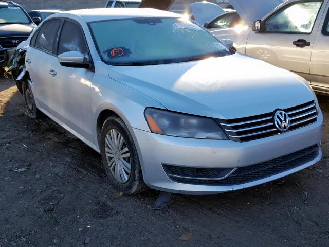 1VWAS7A39EC108197 - 2014 VOLKSWAGEN PASSAT S SILVER photo 1