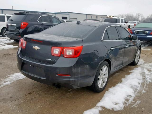 1G11H5SL7EF196789 - 2014 CHEVROLET MALIBU LTZ GRAY photo 4